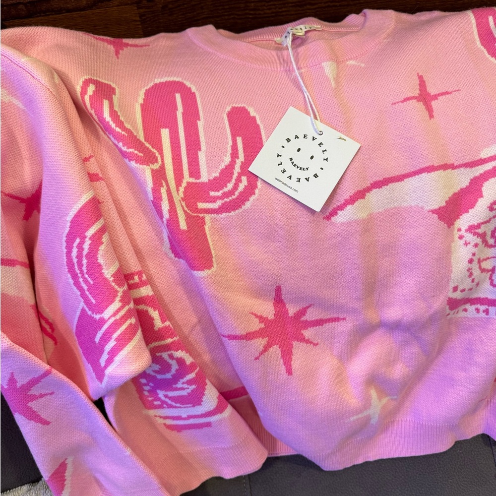 Pink cowgirl sweatshirt